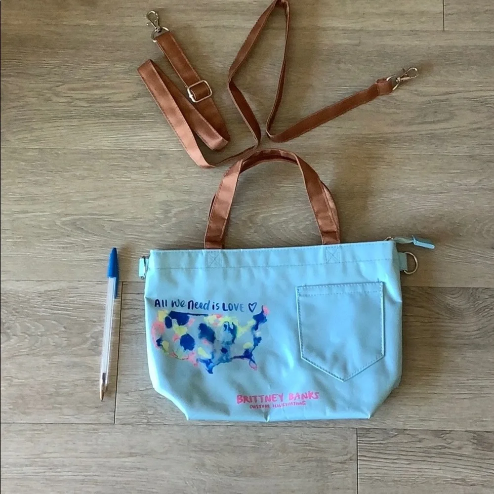 NWOT Tote with shoulder cross body 49”​